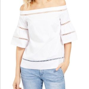 NWT Michael Kors Off-The-Shoulder Blouse Medium